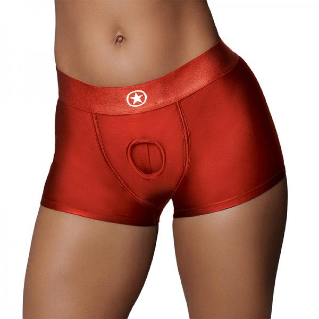 Ouch! Vibrating Strap-on Boxer Red M/l