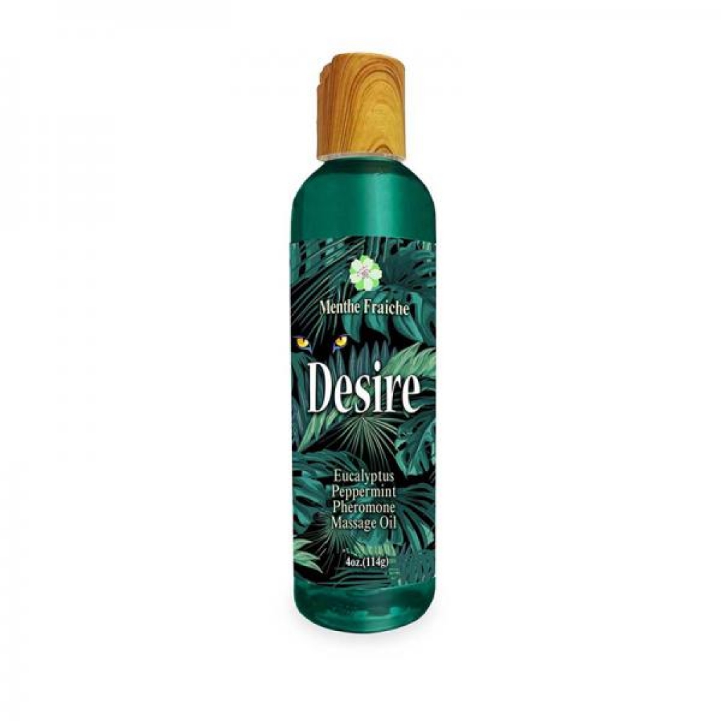 Desire Pheromone Massage Oil Eucalyptus/peppermint 4 Oz.