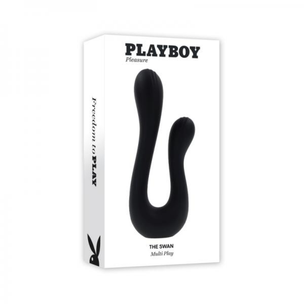 Playboy The Swan Rechargeable Dual Shaft Silicone Vibrator