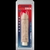 Quivering Penis Vibrator With Sleeve 8 Inches Beige