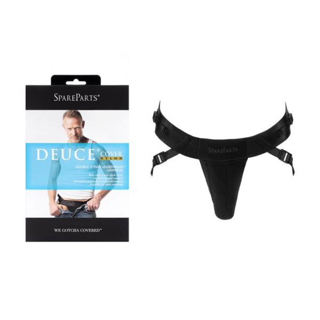 Spareparts Deuce Cover Underwear Harness Black (double Strap) Size A Nylon