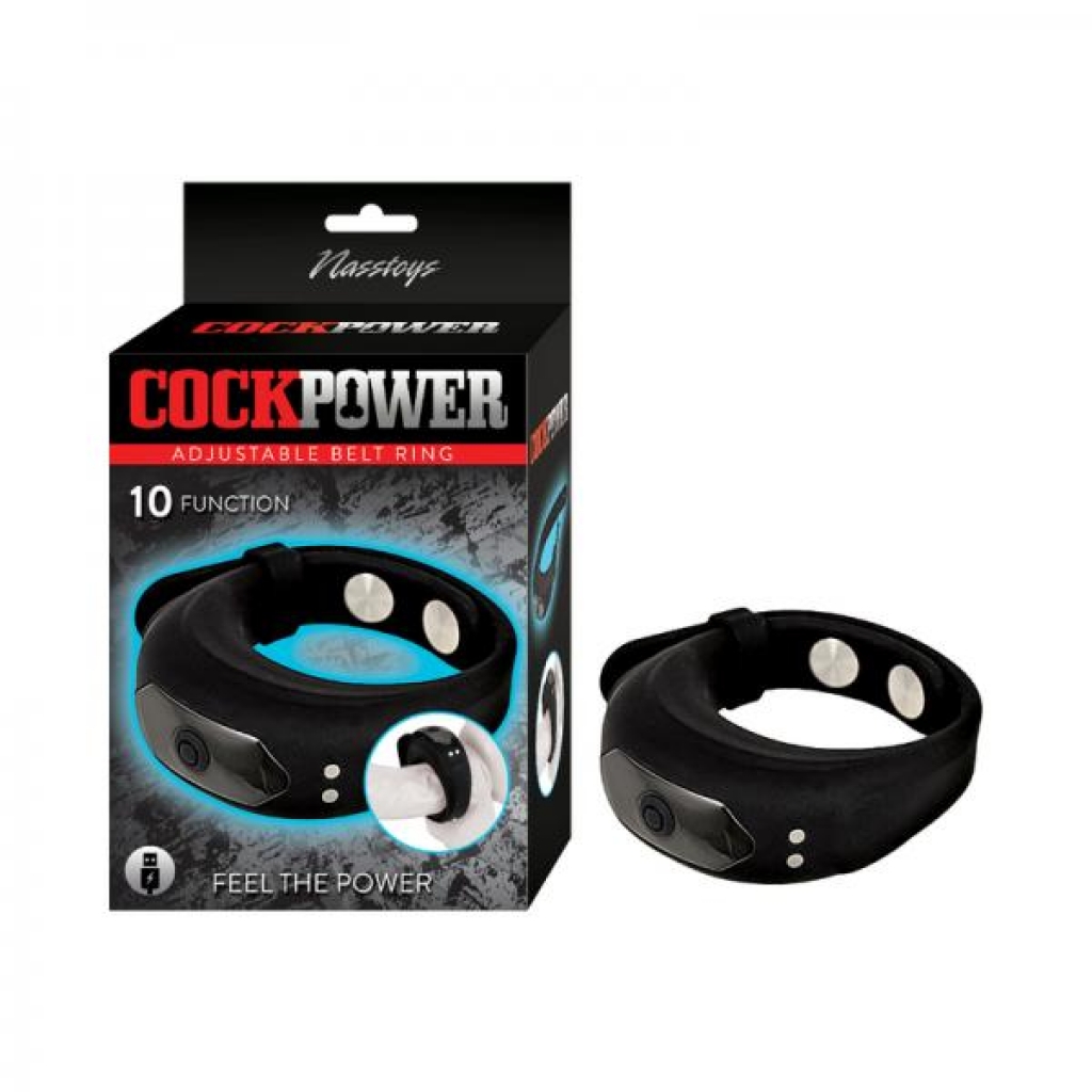 Cockpower Adjustable Belt Ring Black