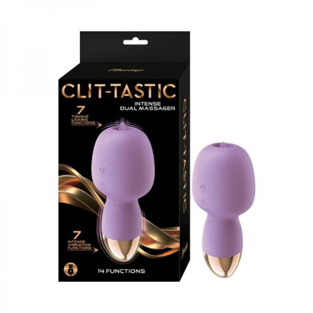 Clit-tastic Intense Dual Massager Lavender