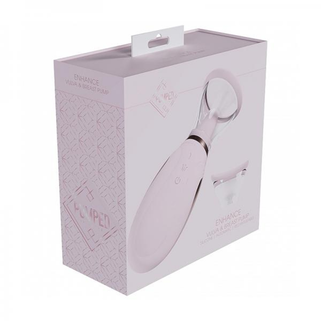 Pumped Enhance Automatic Rechargeable Vulva & Breast Pump Pink