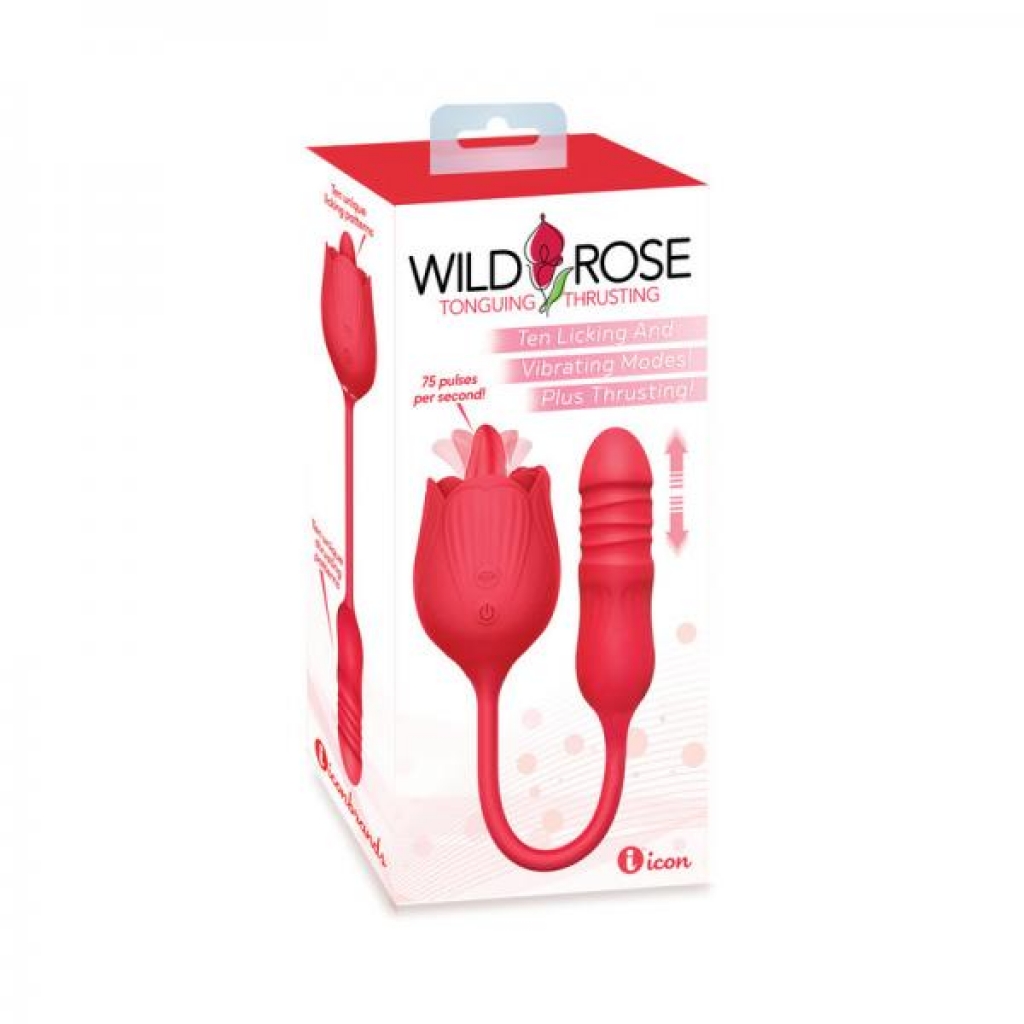 Wild Rose Lick And Thrust Suction Vibe