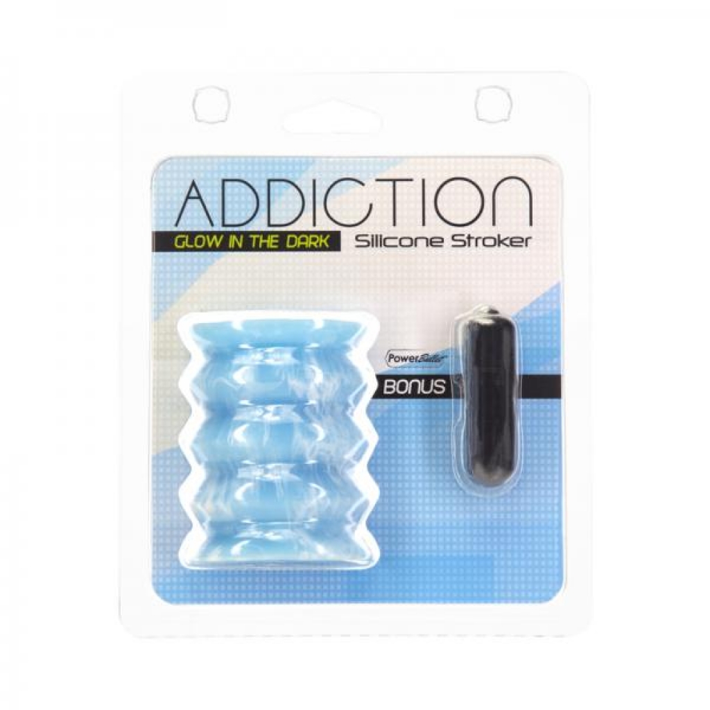 Addiction Silicone Reversible Stroker Glow-in-the-dark